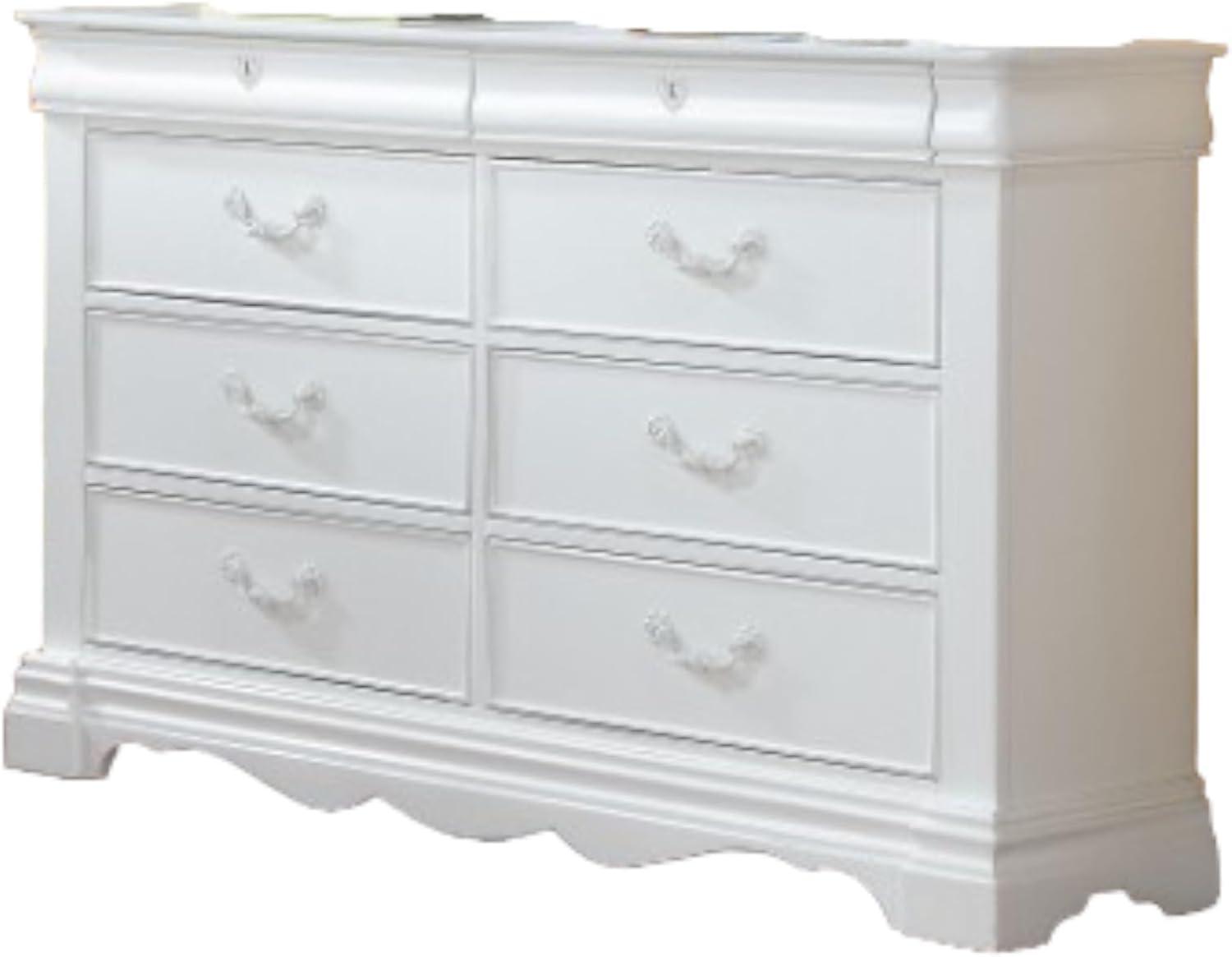 ACME Estrella Dresser, White-Color:White,Quantity:1,Style:Traditional