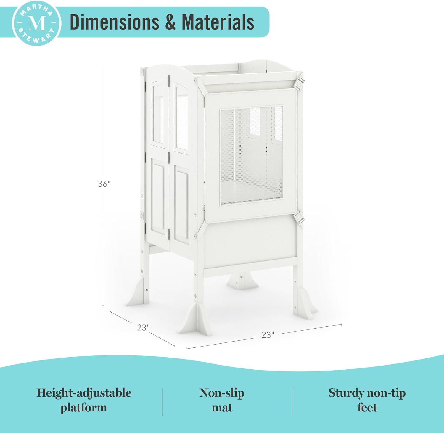 Martha Stewart Martha Stewart Living & Learning Kids' Kitchen Helper Foldable Step Stool