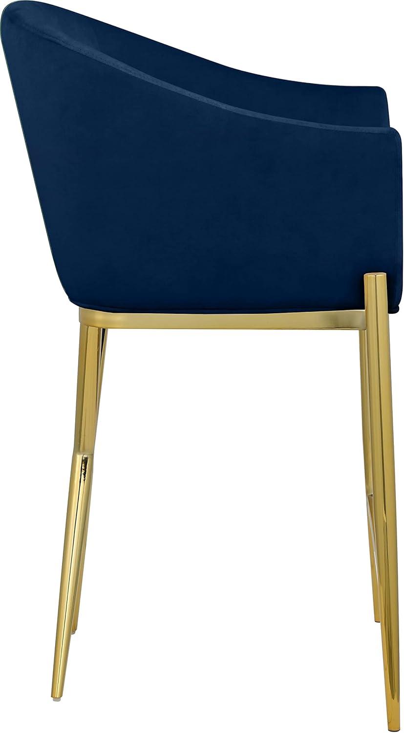 Upholstered 27'' Counter Stool with Metal Frame