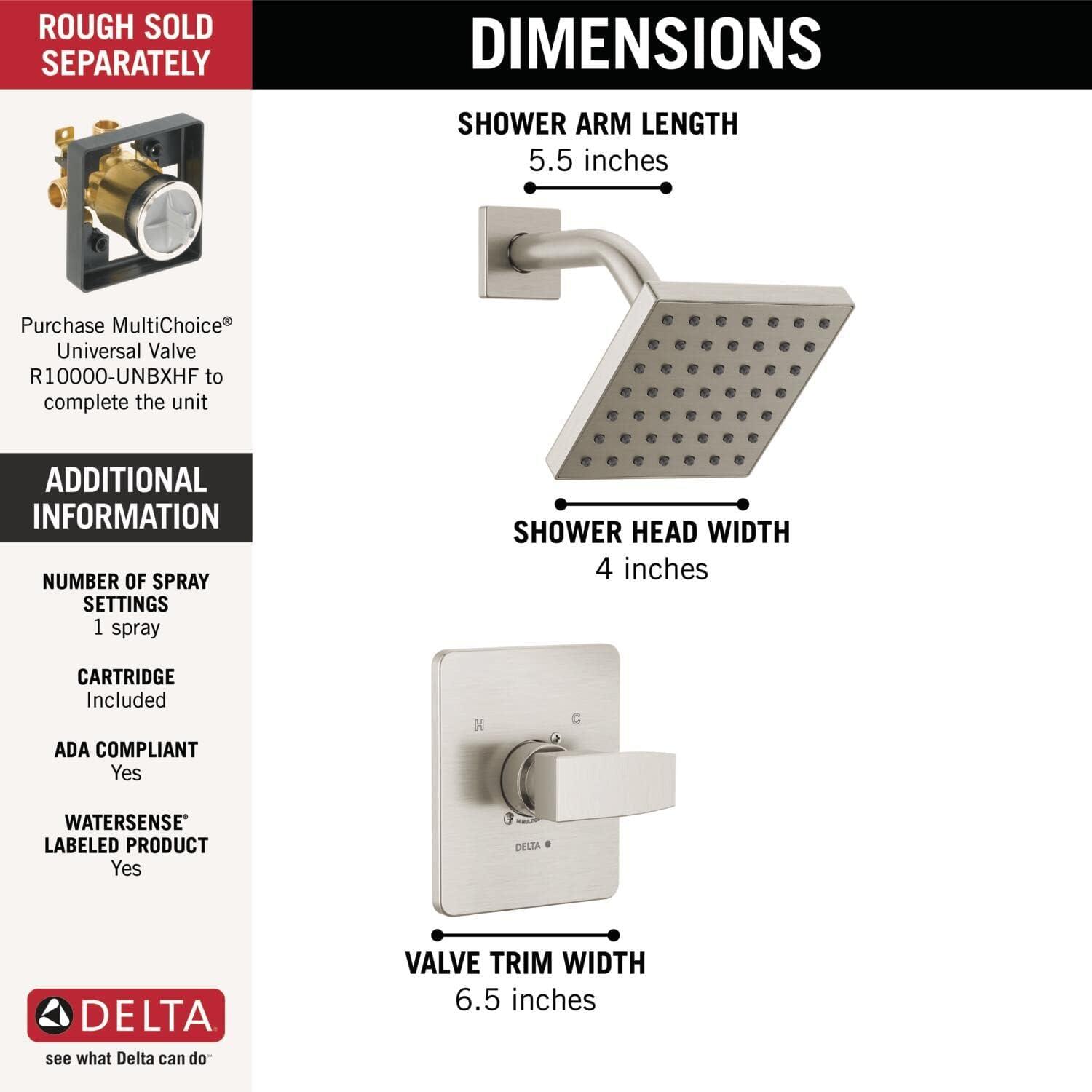 Modern Monitor 14 Series Shower Trim