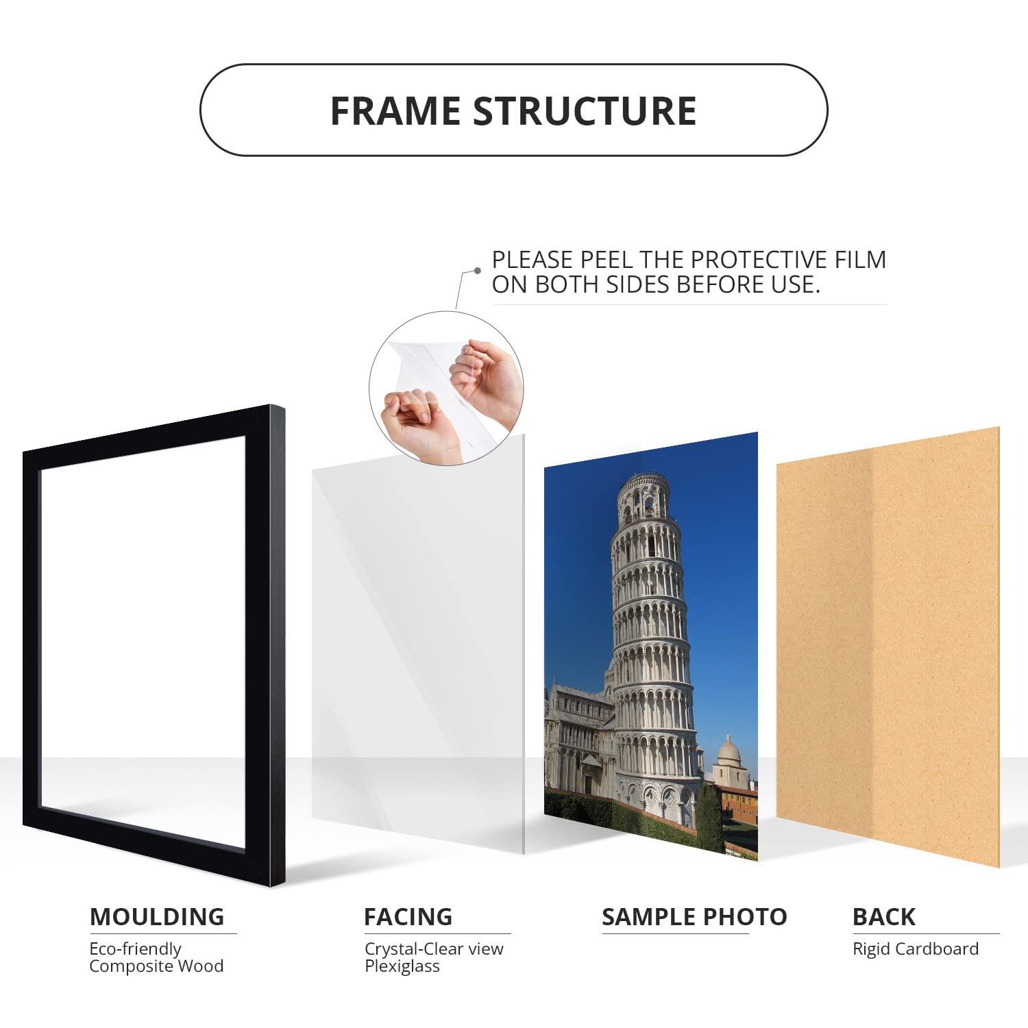 WallsThatSpeak Black Picture Frame - Set of 4 (Set of 4)