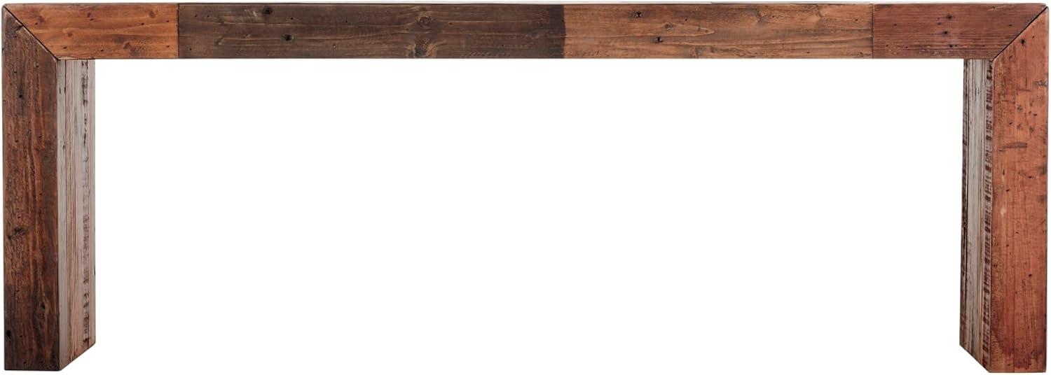 Templin Light Brown Recycled Pine Rustic Bench