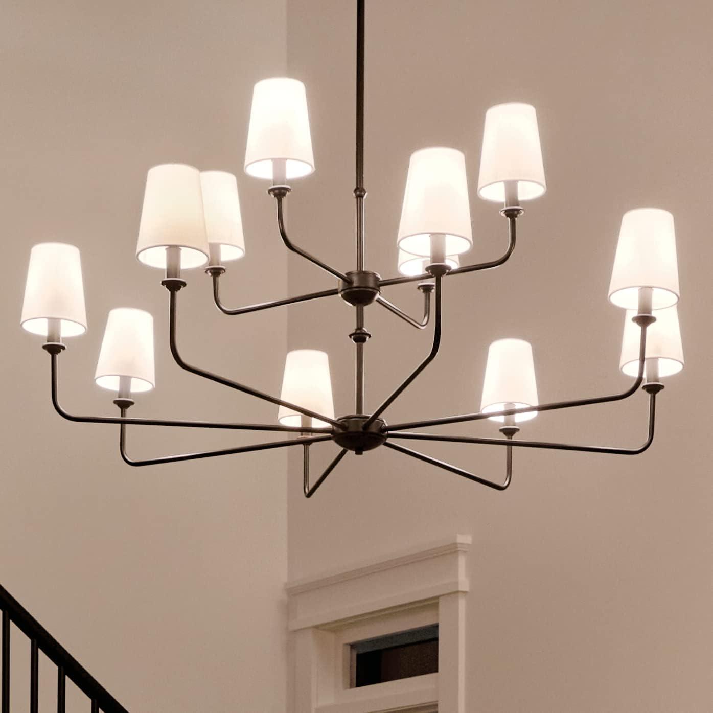 12 - Light Dimmable Classic / Traditional Chandelier