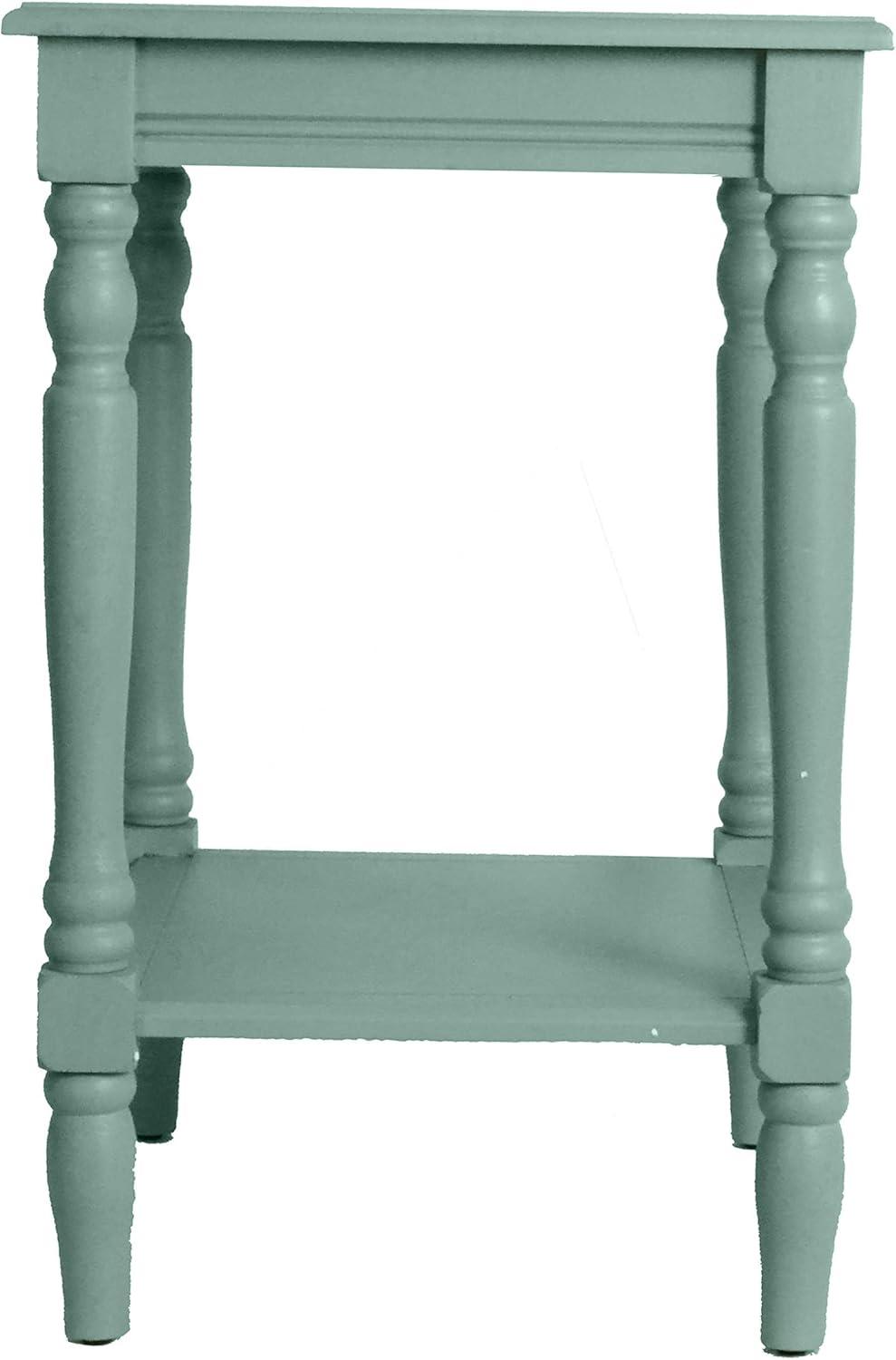 Decor Therapy Accent Table with Storage, Casual Style, Modern End Table, Sturdy, Blue Gray - (24" x 19.5" x 15.75")
