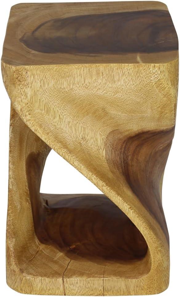 Haussmann® Original Wood Twist Stool 12 X 12 X 18 In High Oak Oil