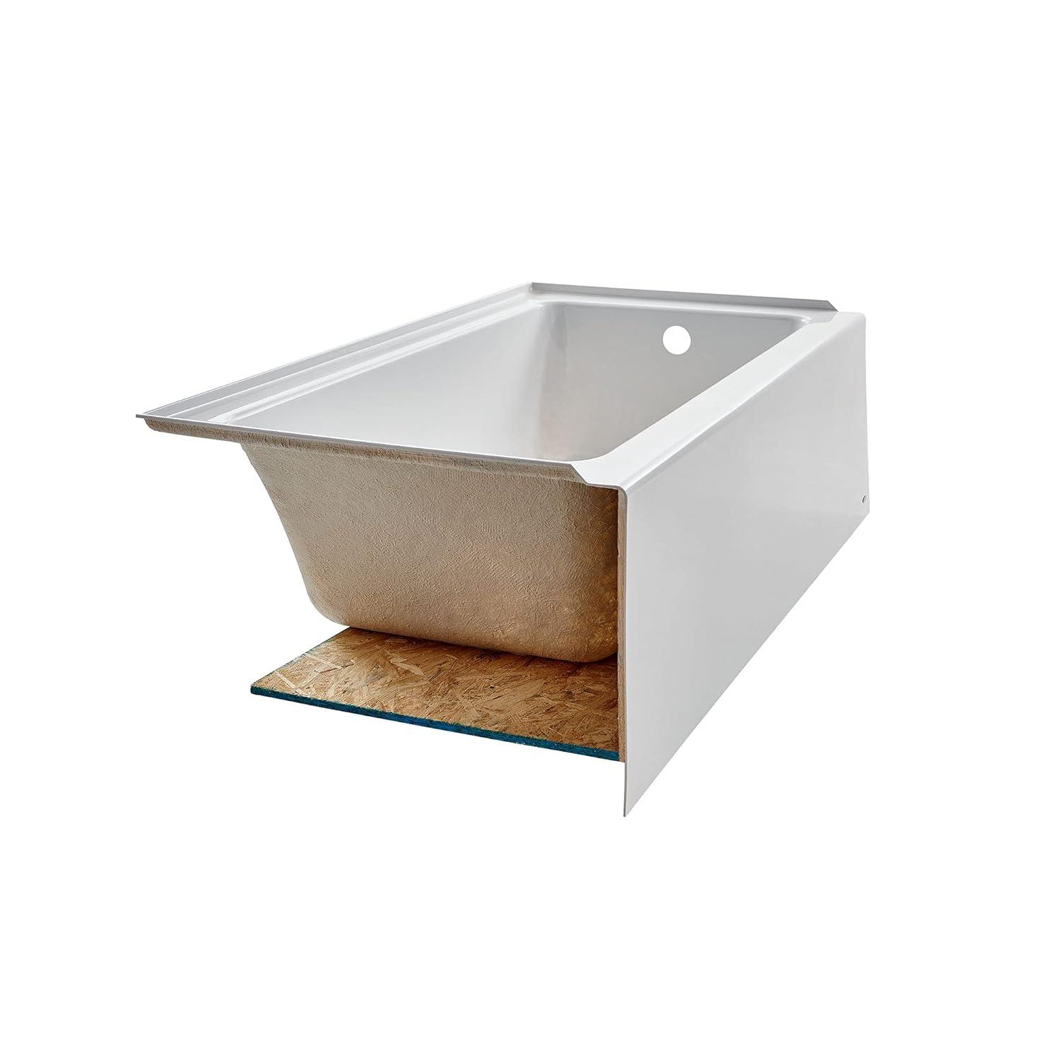 Studio 60'' x 32'' Alcove / Tile In Soaking Acrylic Bathtub