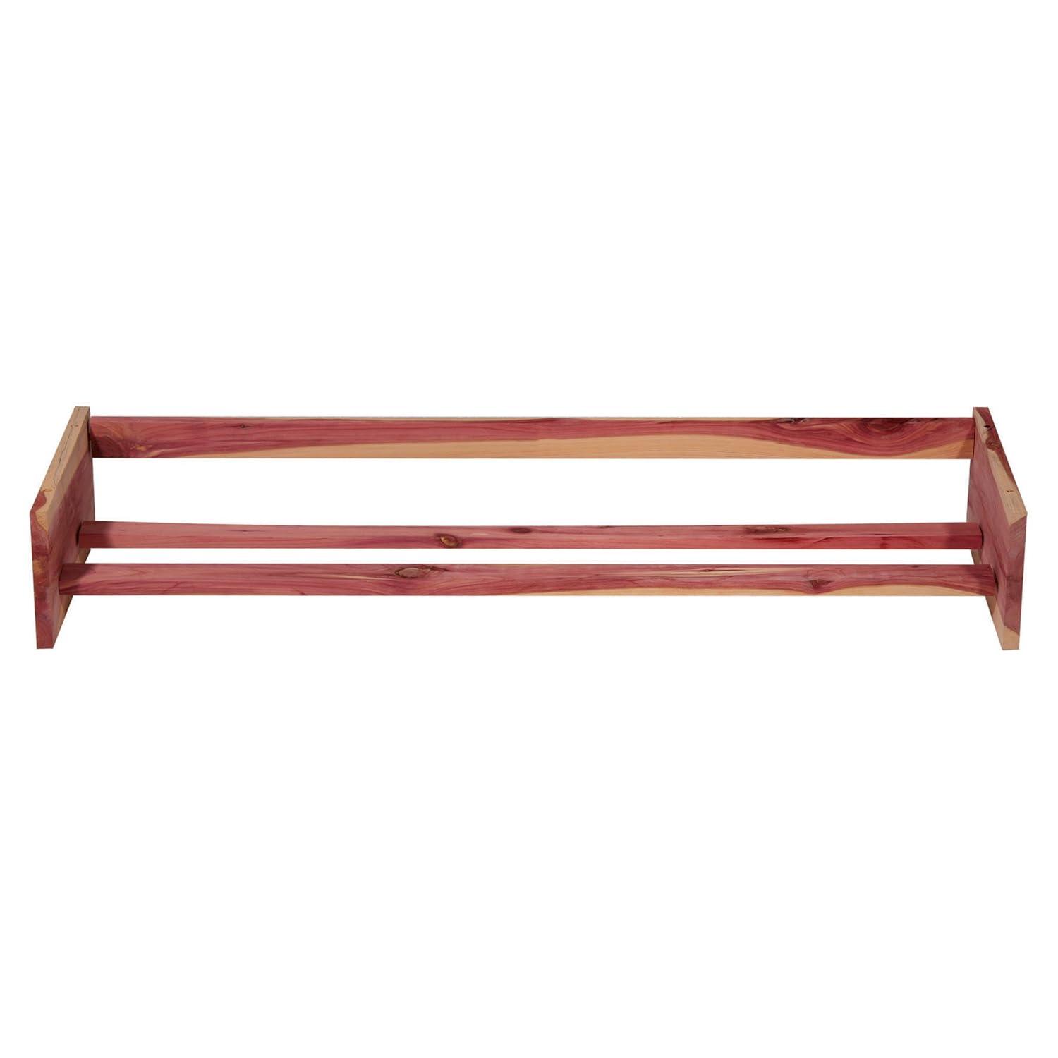 Rebrilliant Stackable Solid Wood Shoe Rack (Set of 2)