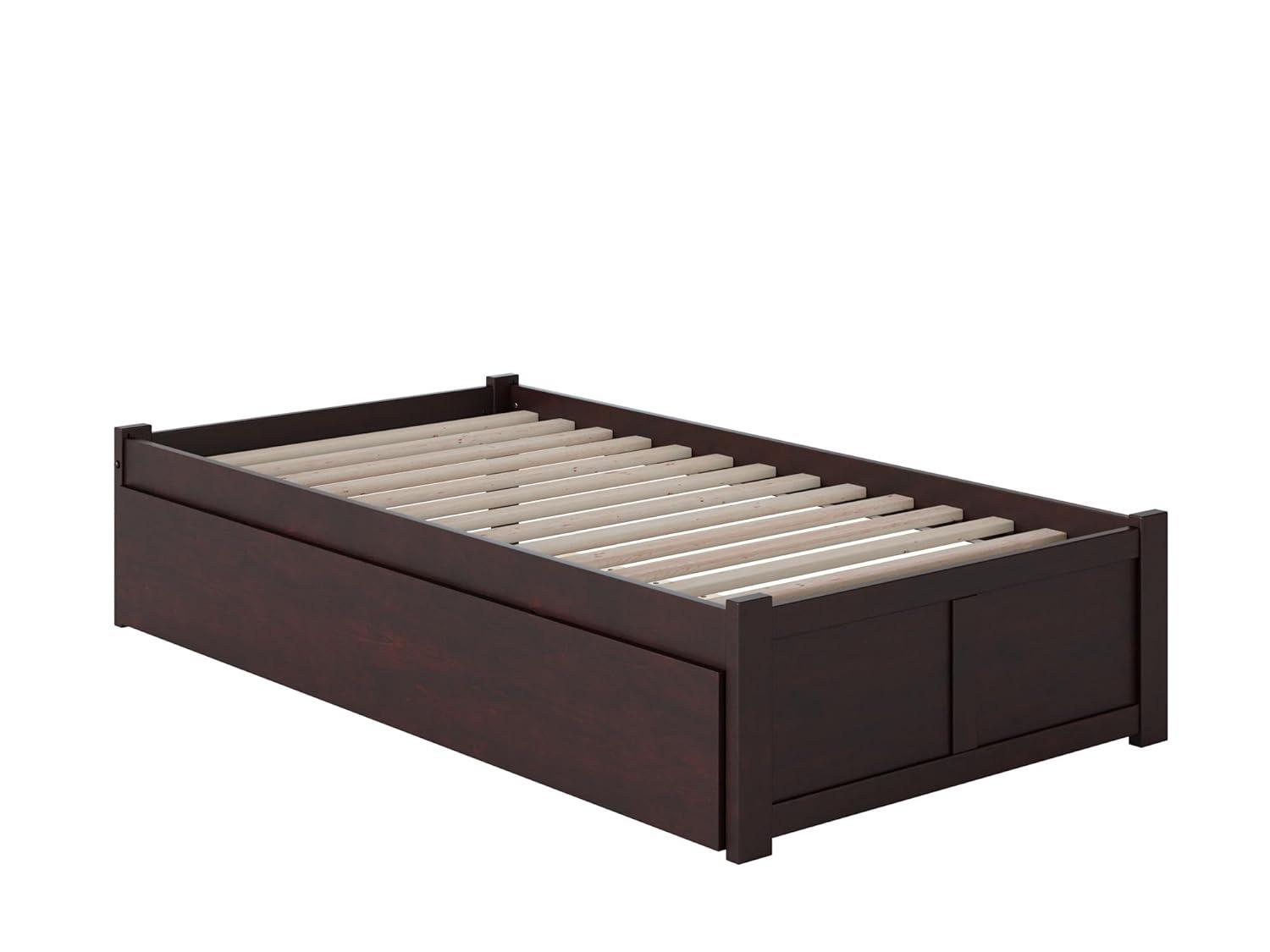 Solid Wood Platform Storage Bed