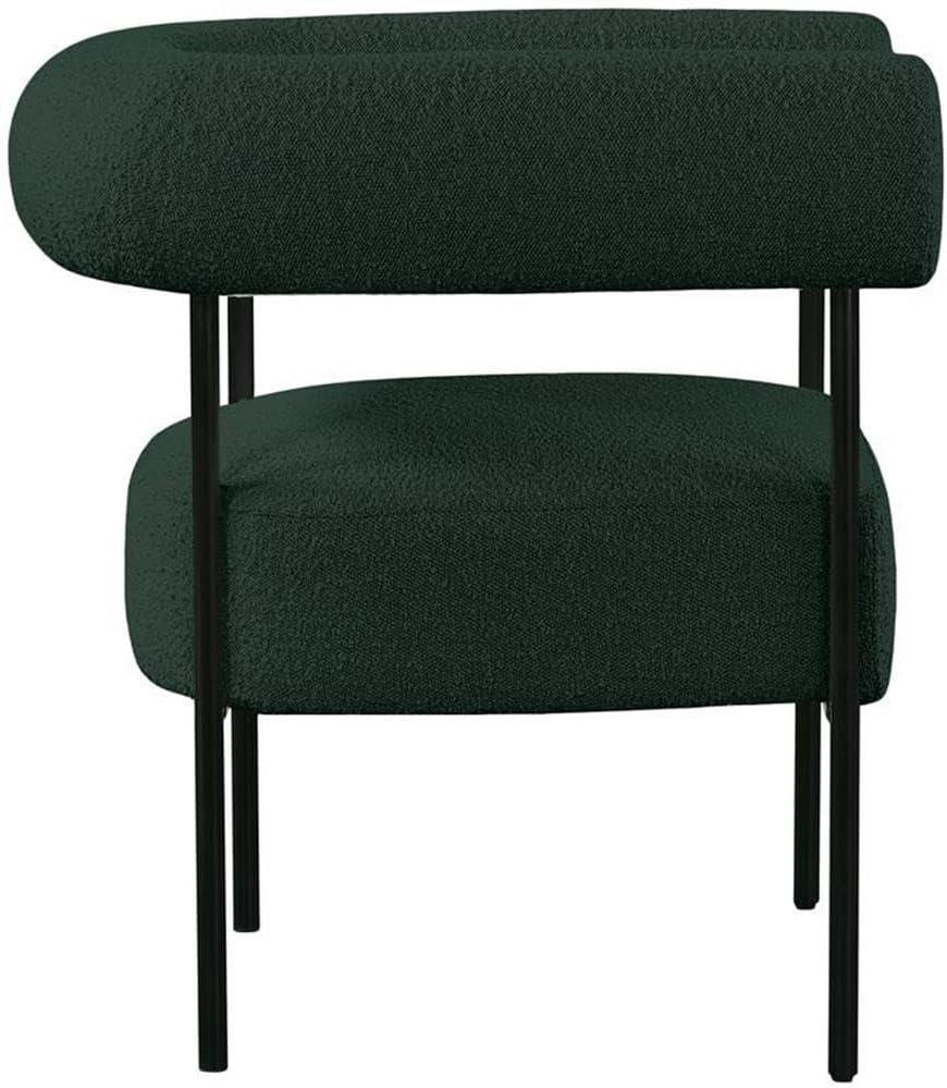 Meridian Furniture Blake Green Boucle Fabric Accent Chair