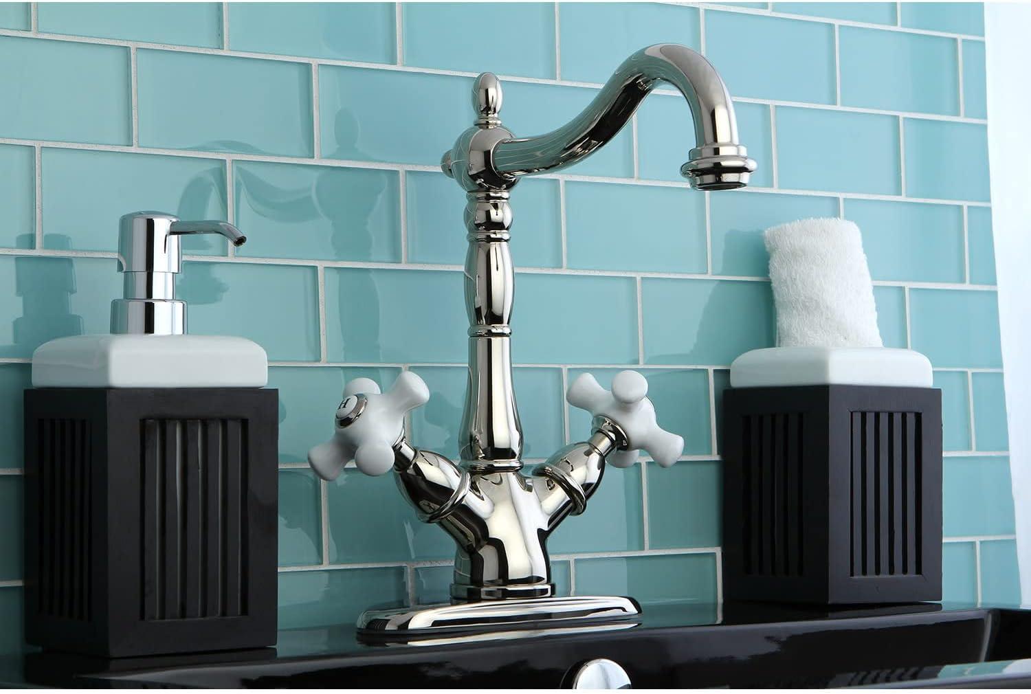 Kingston Brass KS1491AX Vessel Sink Faucet, Polished Chrome