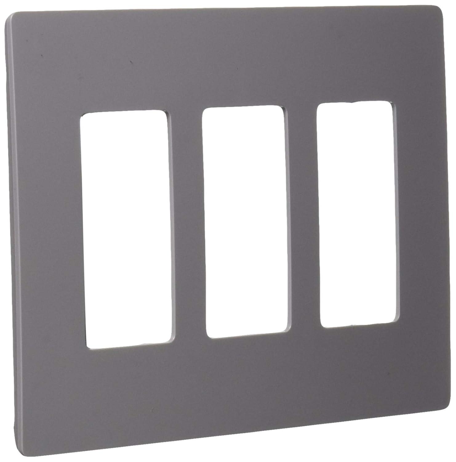 Legrand Radiant 3-Gang Decorator Rocker Screwless Wall Plate