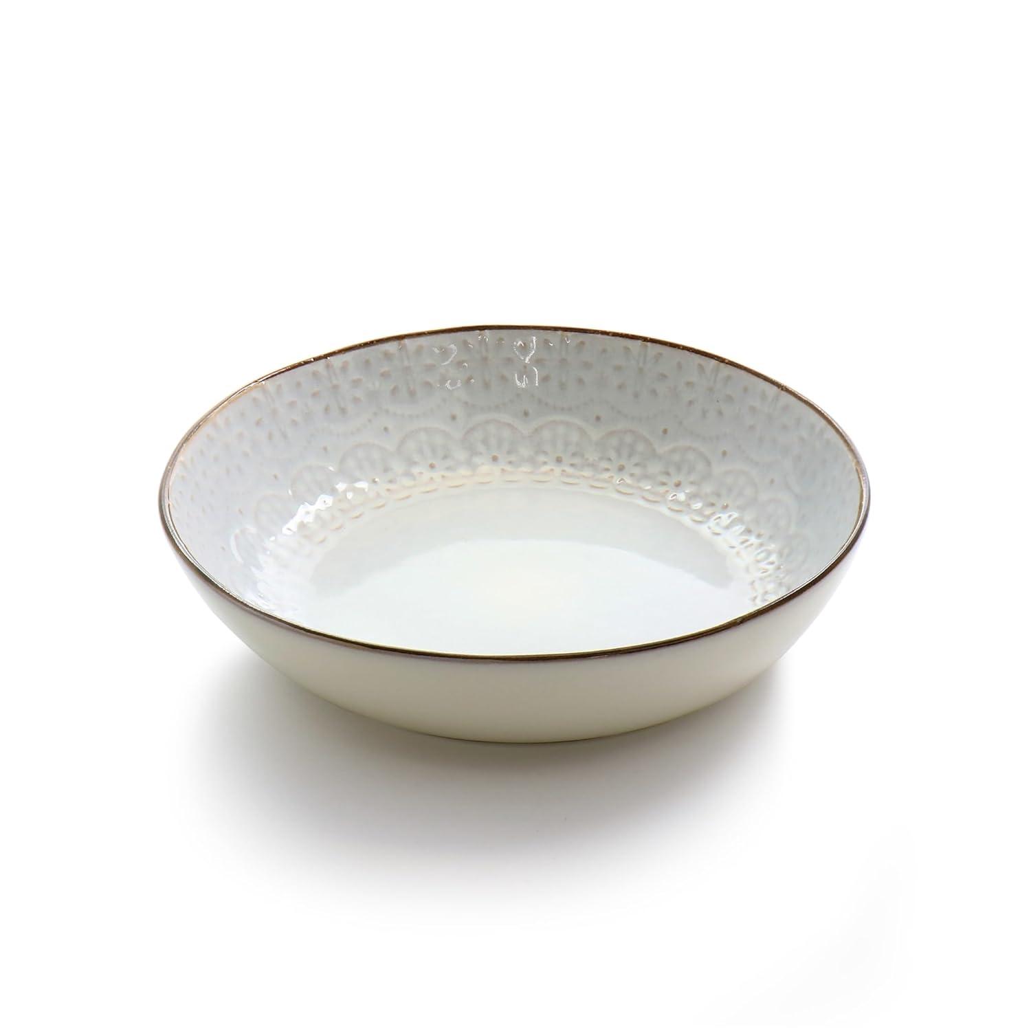 Elama 16 Piece Stoneware Dinnerware Set - Service for 4