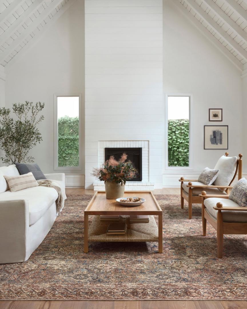 Amber Lewis x Loloi Amber Lewis x Loloi Billie Aqua / Rust Area Rug