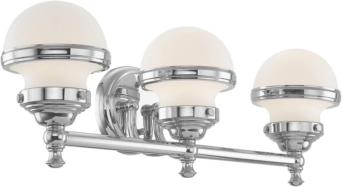 Livex Lighting Oldwick 3 - Light Vanity in  Polished Chrome
