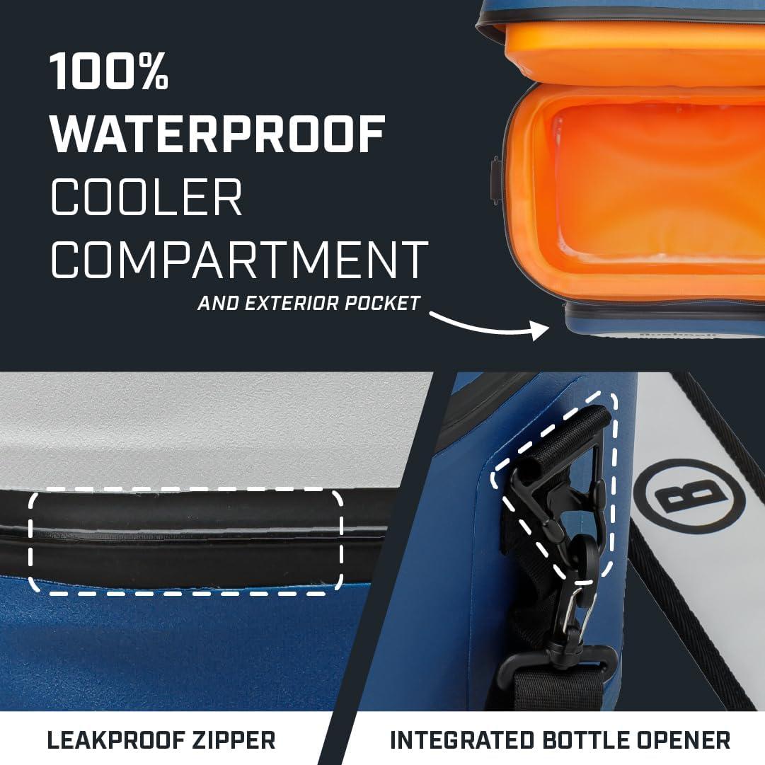 Bushnell 20 can cooler with dry box - Blue