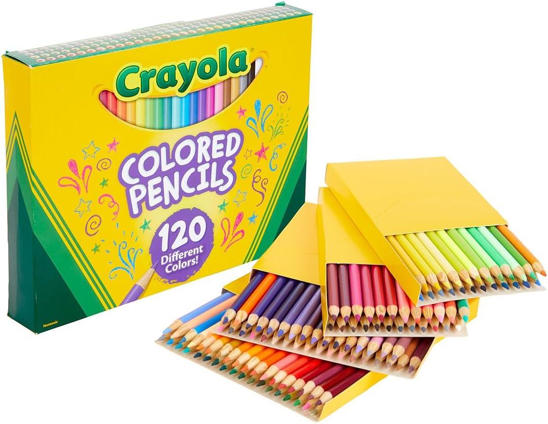 Crayola 120-Count Multicolor Pre-sharpened Colored Pencils Set