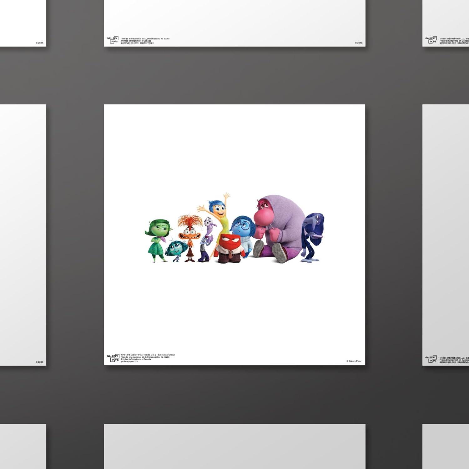 Gallery Pops Disney Inside Out 2 - Emotions Group Wall Art, Unframed Version, 12" x 12"