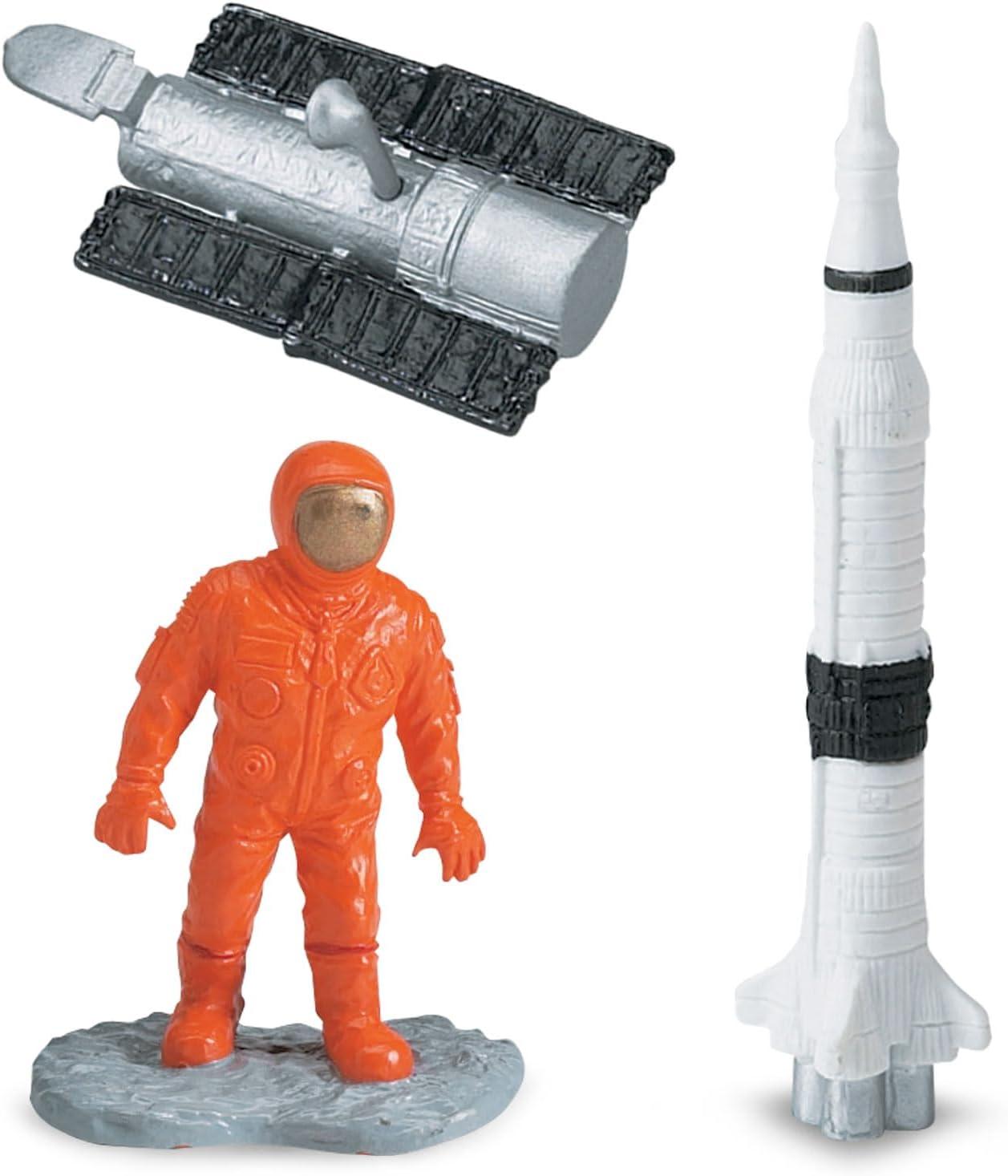 Safari Ltd Space TOOB With 10 Out Of-This-World Toy Figurines, Including 2 Astronauts, 1 Space Chimp, 6 Space Craft, And More! ? For Ages 3 And Up