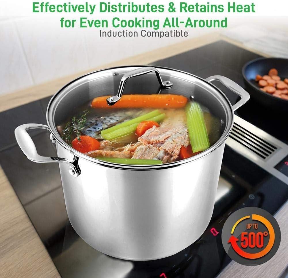 NutriChef Stainless Steel Stock Pot