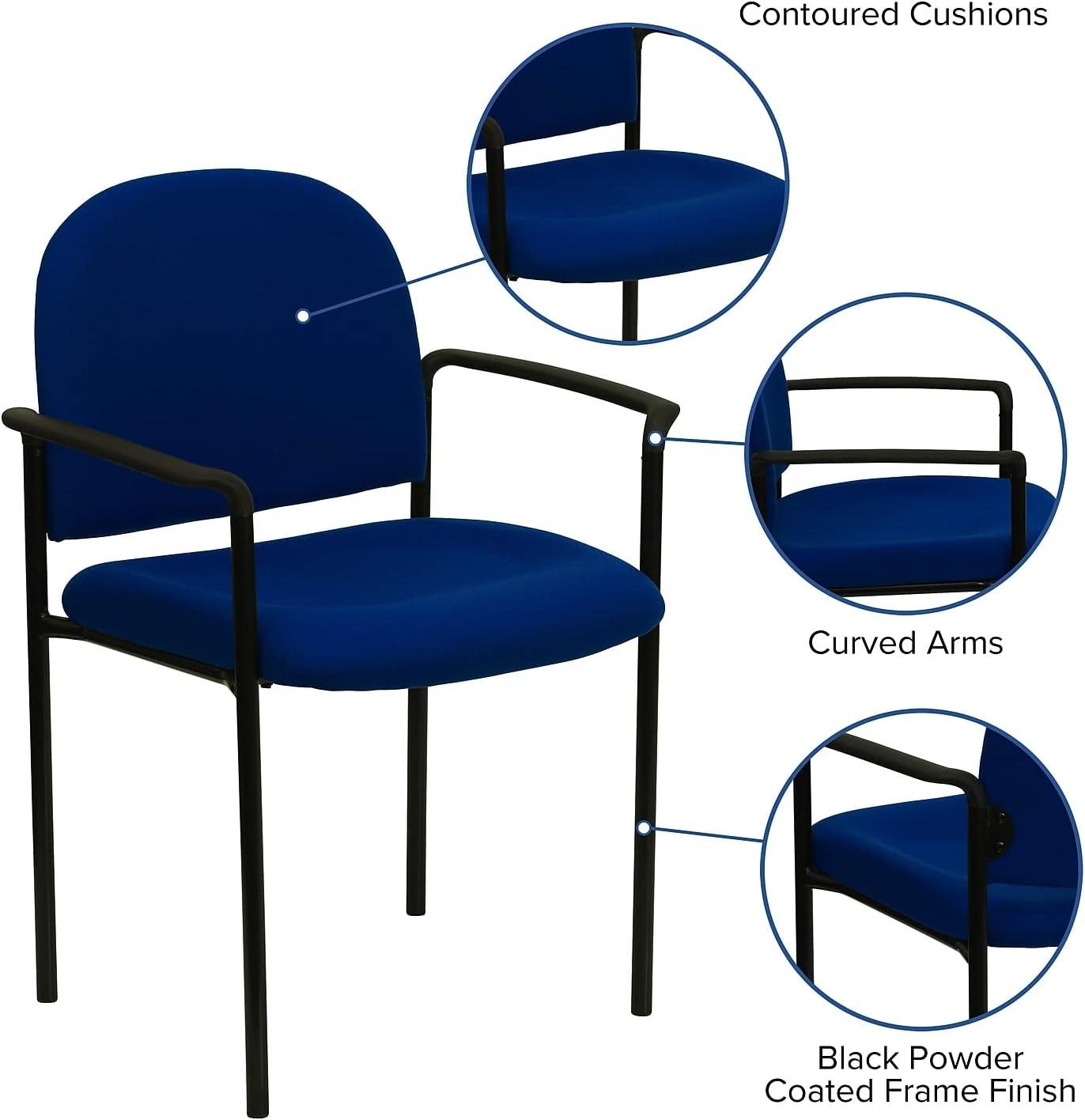 Flash Furniture Prather Tania Comfort Upholstered Stackable Side Reception Chair