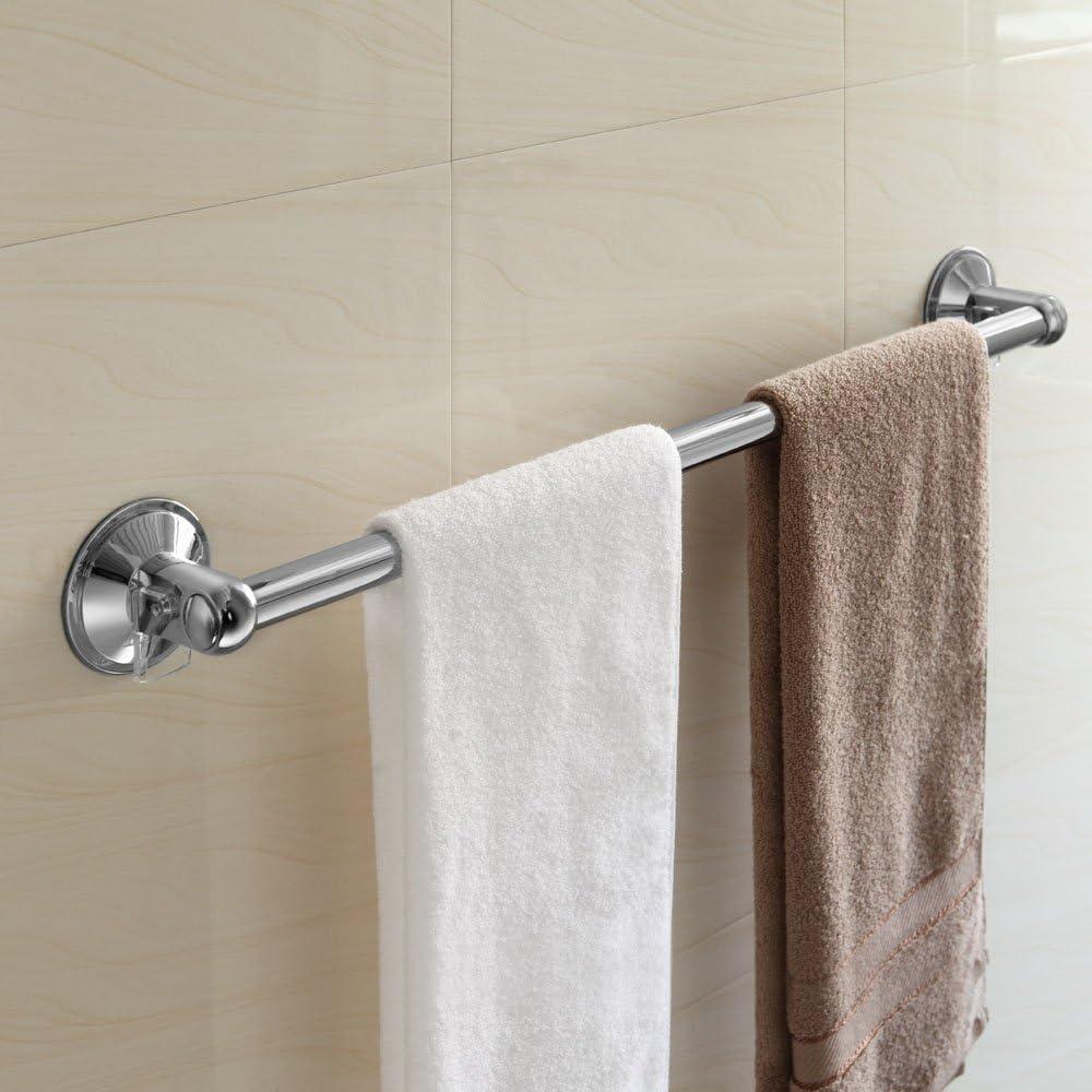 24" Chrome Stainless Steel Insta-Mount Towel Bar