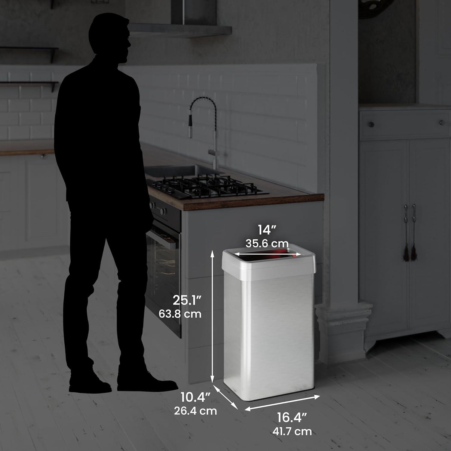 Deodorizer Stainless Steel Trash Can