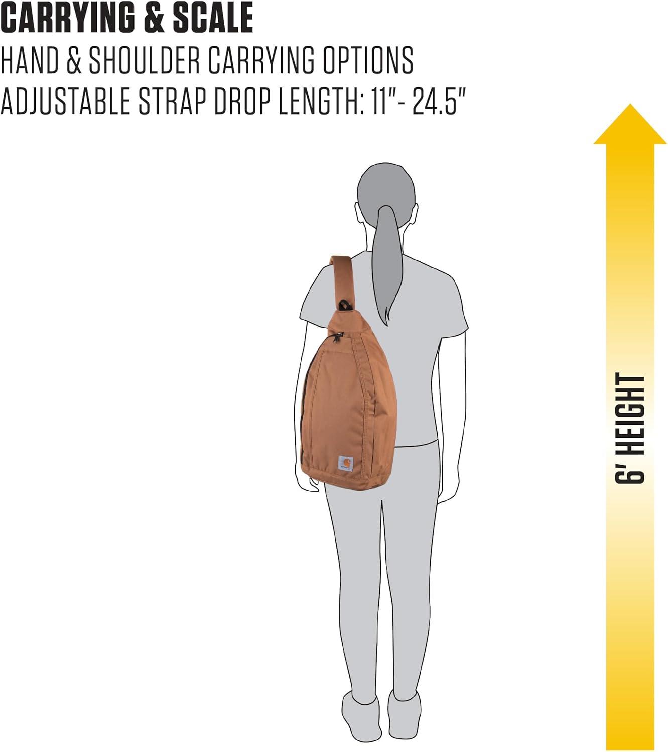 Gravel Gray Polyester Men's Shoulder Bag with Adjustable Strap