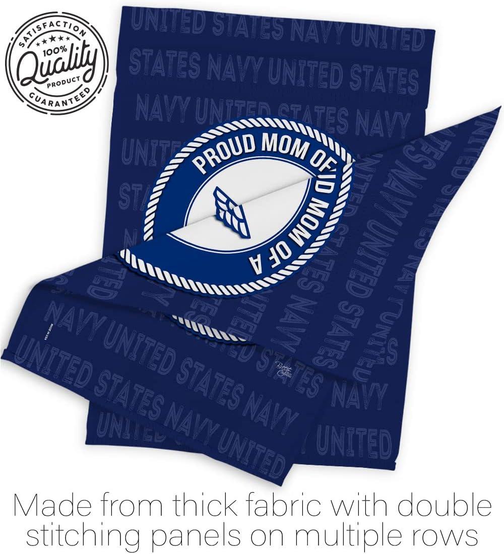 Proud Mom Sailor Garden Flag - Armed Forces Navy USN Seabee United State American Military Veteran Retire Official - House Decoration Banner Small Yard Gift Double-Sided Made In USA 13 X 18.5