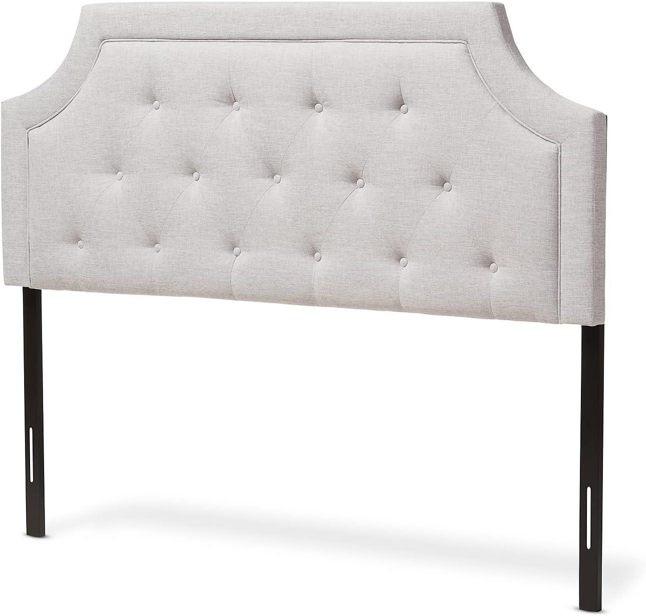 Mars Modern And Contemporary Fabric Headboard Gray - Baxton Studio