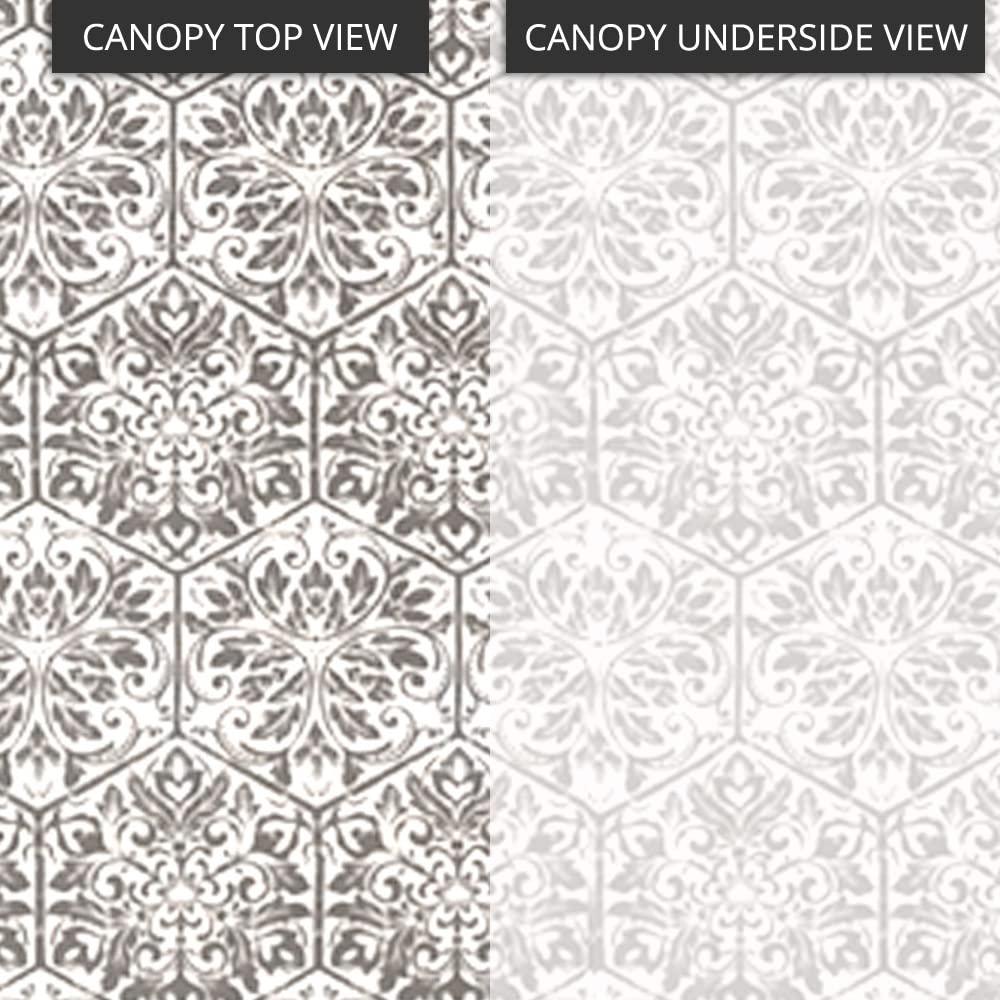 Garden Winds Garden Winds Gray Fabric Replacement Canopy for Gazebo