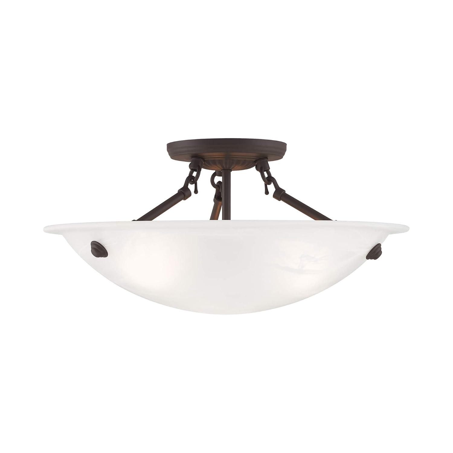 Livex Lighting Oasis 3 - Light Flush Mount in  Bronze