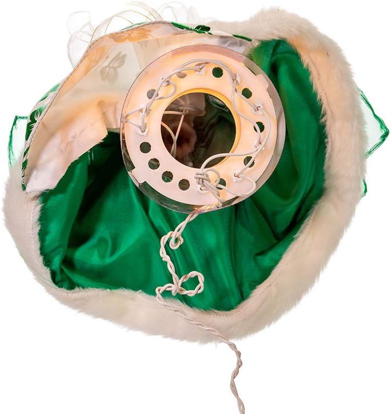 Kurt Adler Fabric Tree Topper - Lighted