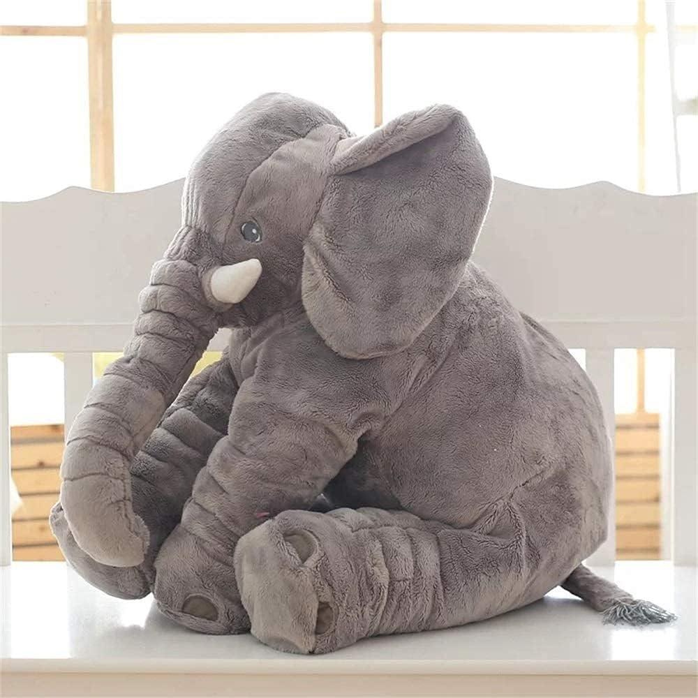Giant Stuffed Animals Doll Elephant Stuffed Animal, 24" Stuffed Elephant Plush Toy Gifts for Girls Boys Gray