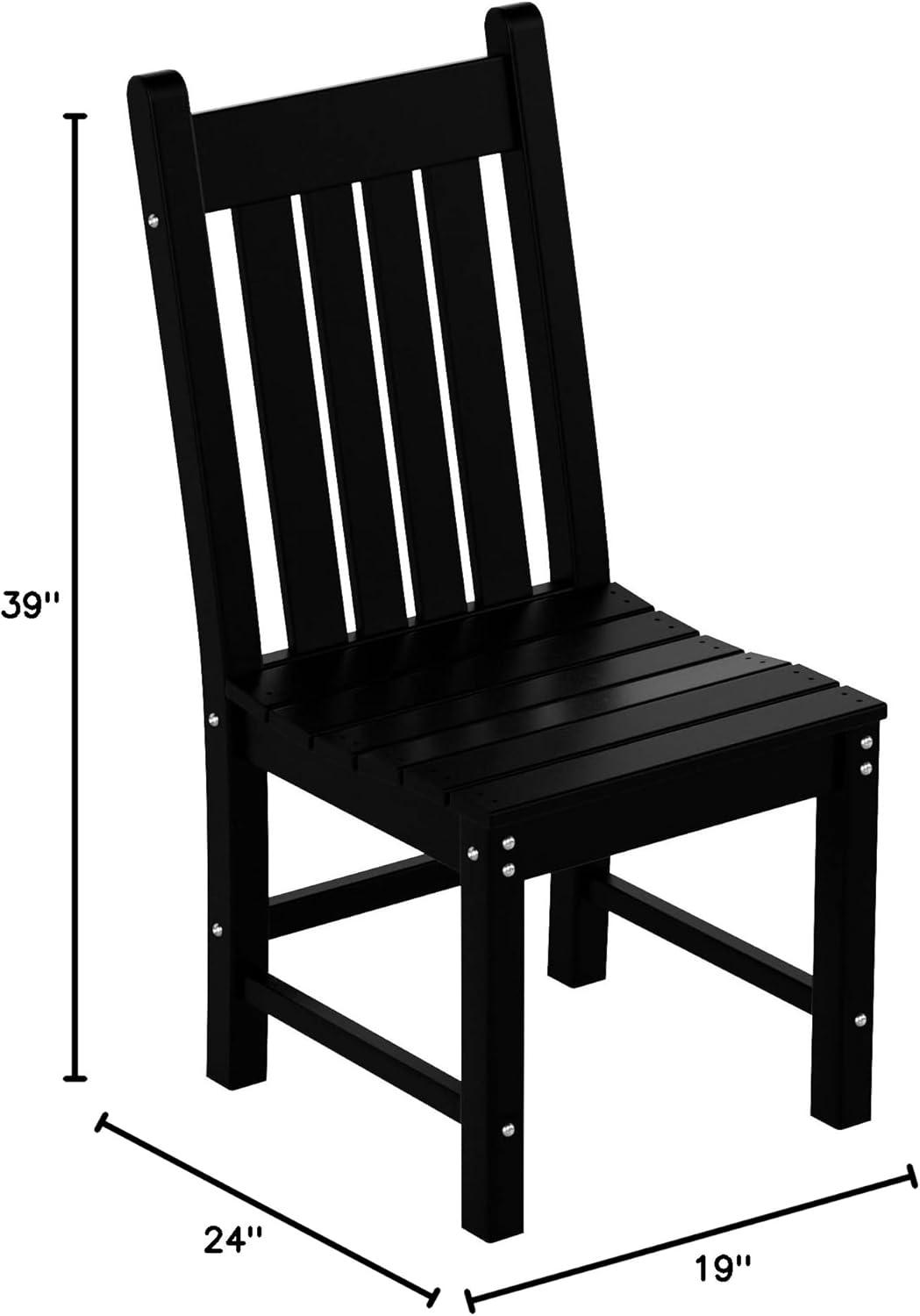 Westin Outdoor Laguna Patio Dining Chair,Black