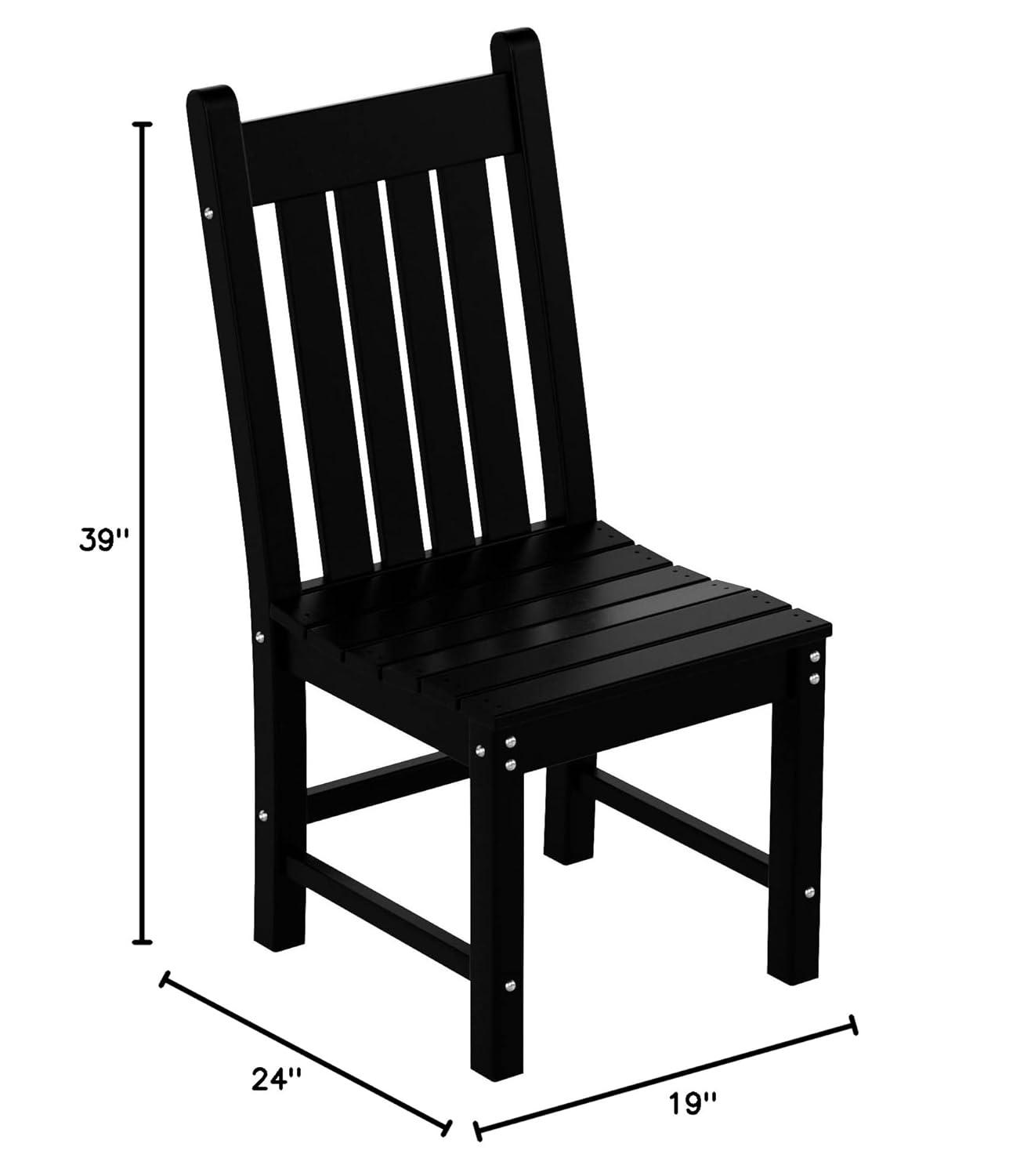 Westin Outdoor Laguna Patio Dining Chair,Black