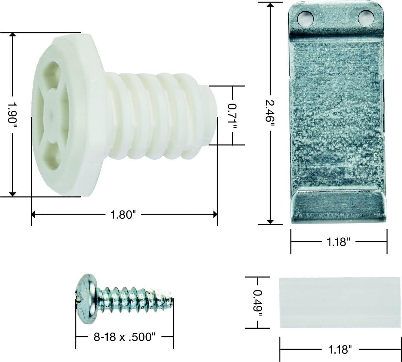 W10869845 Dryer Stacking Kit for Whirlpool & Maytag dryers & Long Vent Dryers, Replaces AP6047938, W10298318RP, W10761316, W10298318, PS3407625