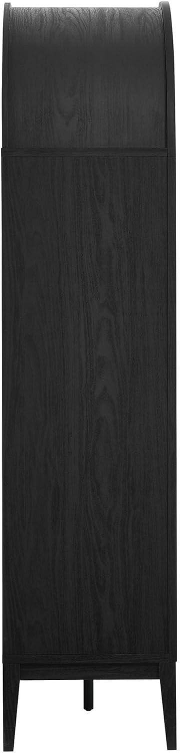 Modway Nolan Arched Bar Cabinet in Black