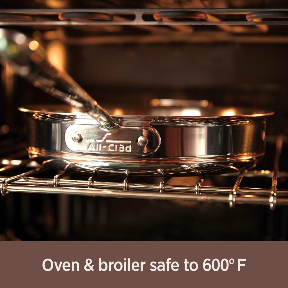 Copper Core 6 Quart Stainless Steel Sauté Pan with Lid