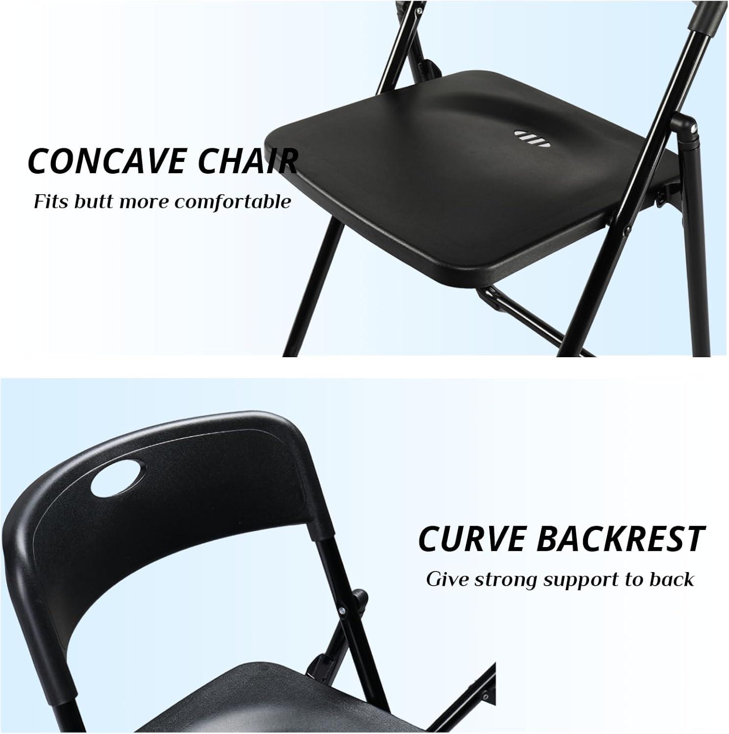 Arlmont & Co. Plastic Folding Chairs(Set Of 4)