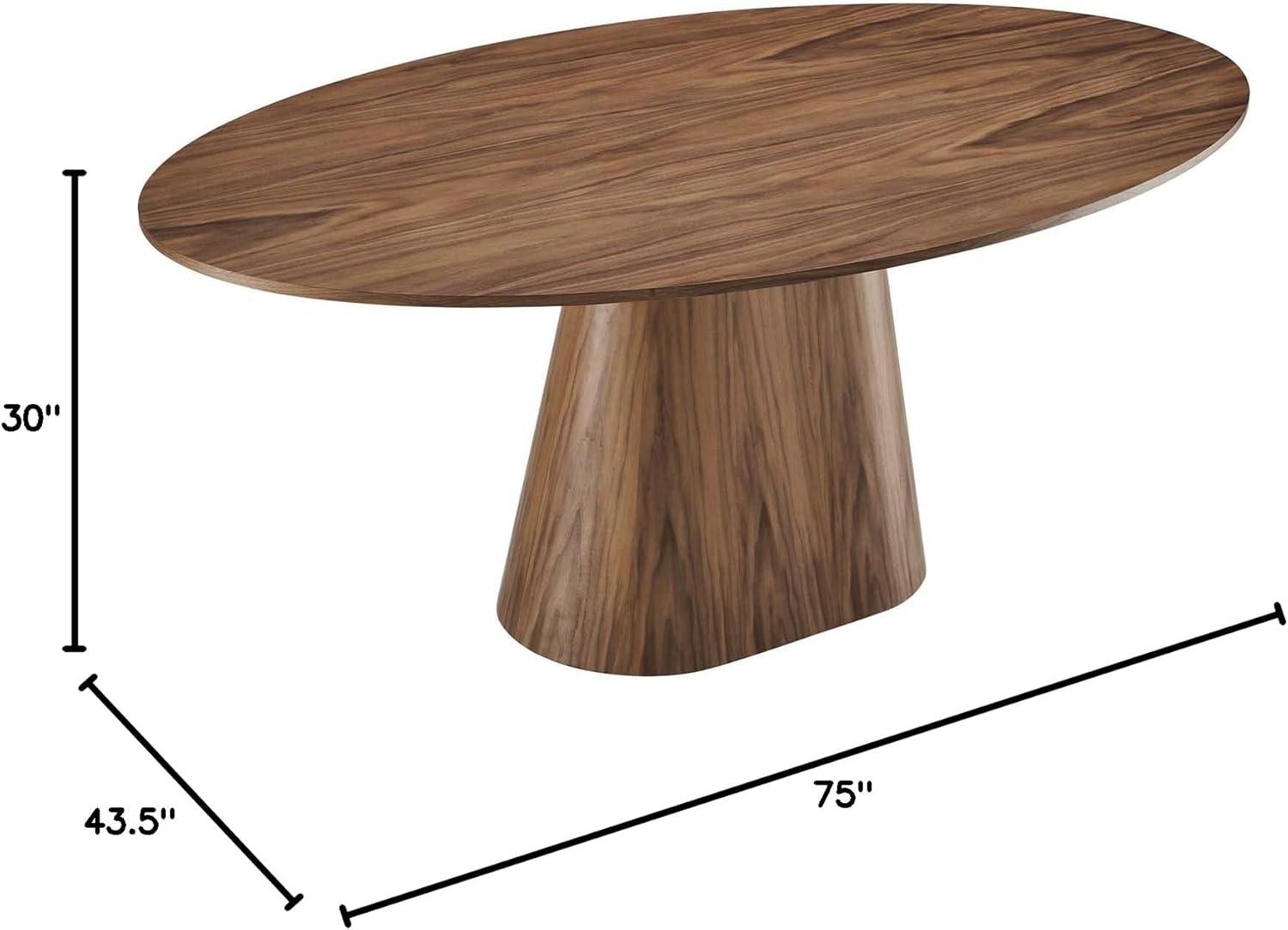 Modway Provision 75" Oval Dining Table