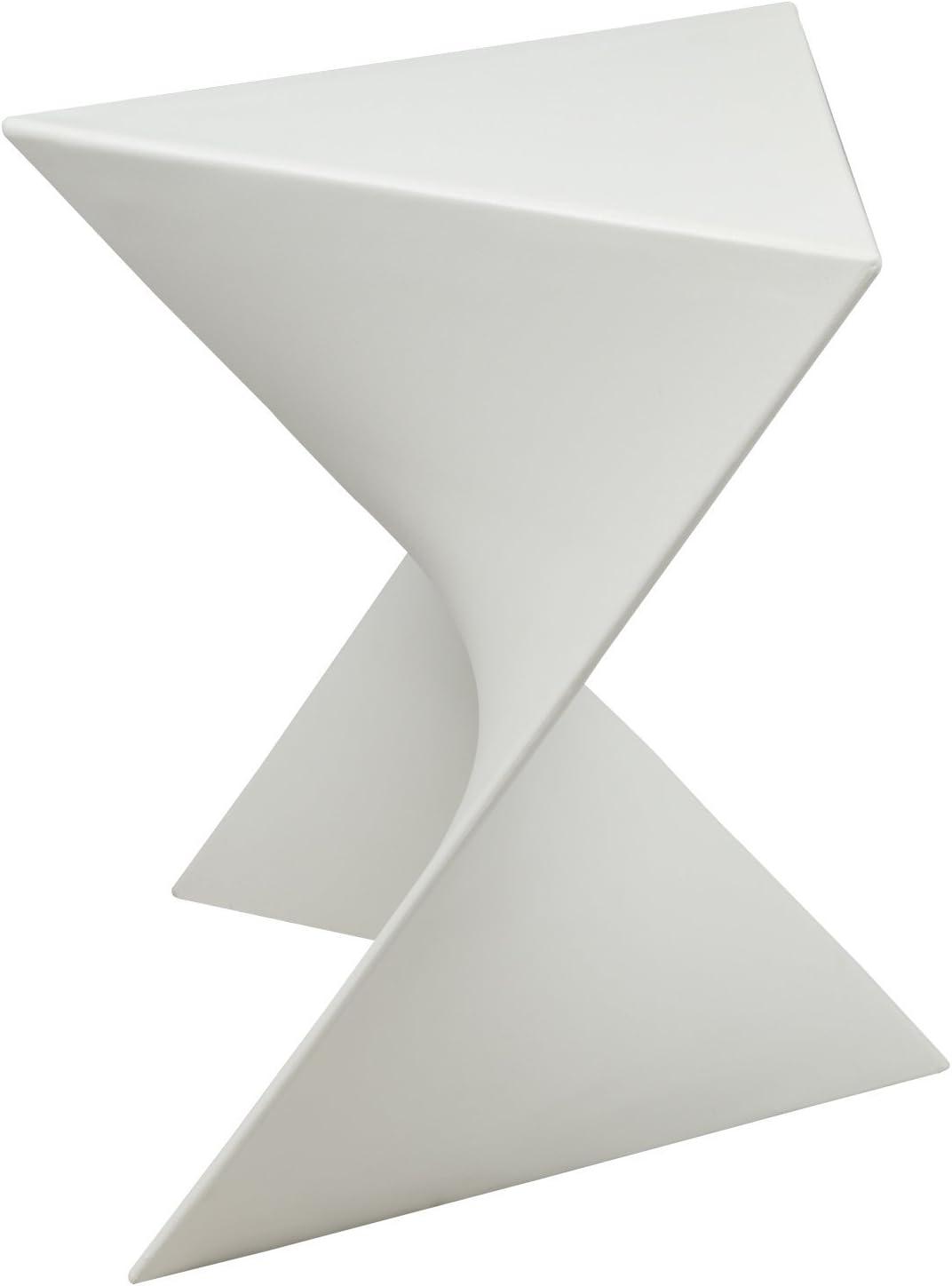 LeisureMod Danbury Modern Vanity Side Table, White