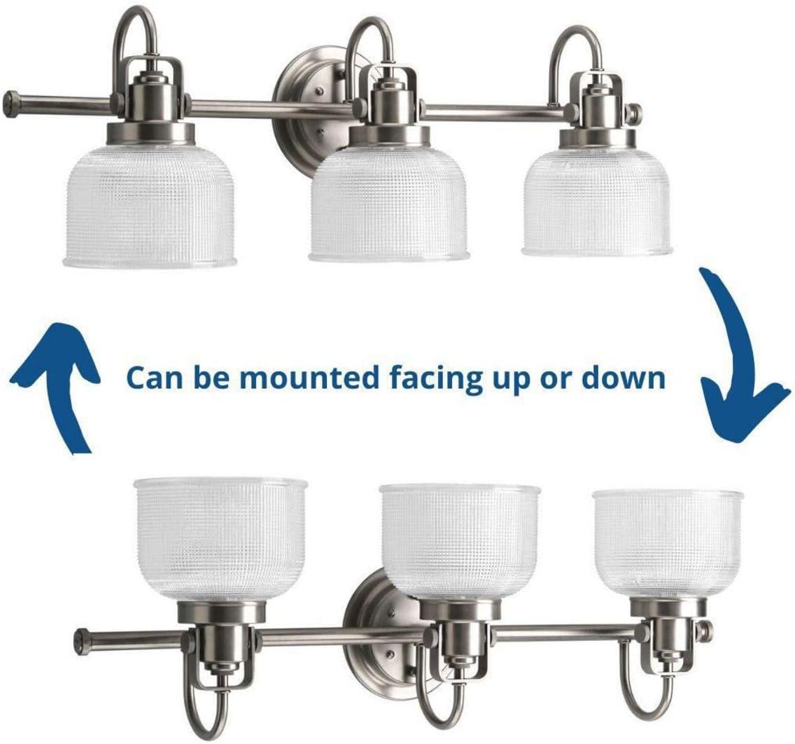 Rosser 3 Light Transparent Dimmable Vanity Light