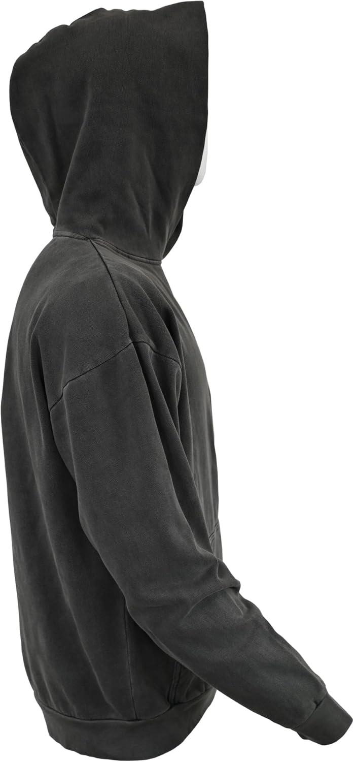Expert Brand USA-Made Men's Oversized Heavyweight Cotton Pullover Hoodie Charcoal XL