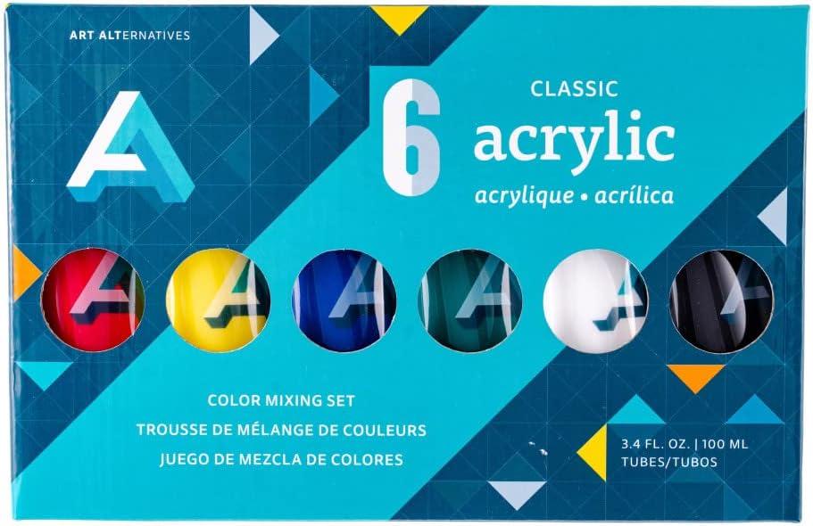 Art Alternatives Studio Acrylic, 6 Color Set