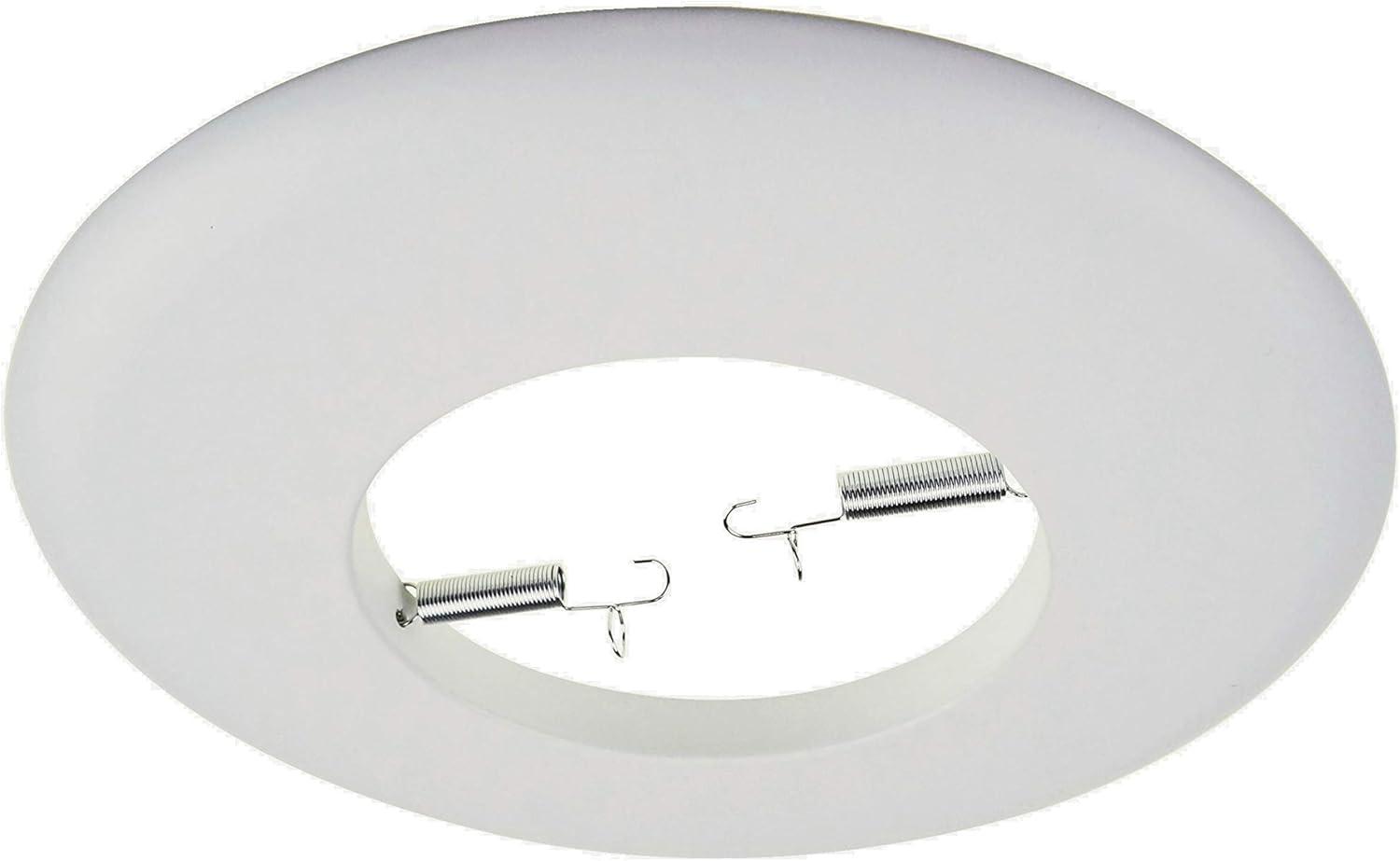 White Aluminum Modern Recessed Light Trim