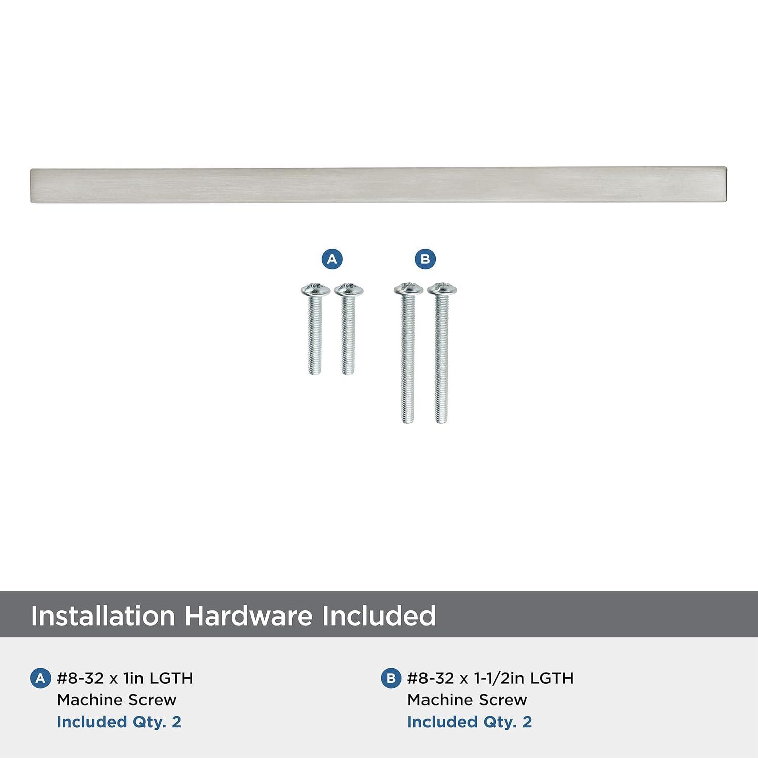 Amerock Monument 7-9/16 inch (192mm) Center-to-Center Polished Nickel Cabinet Pull