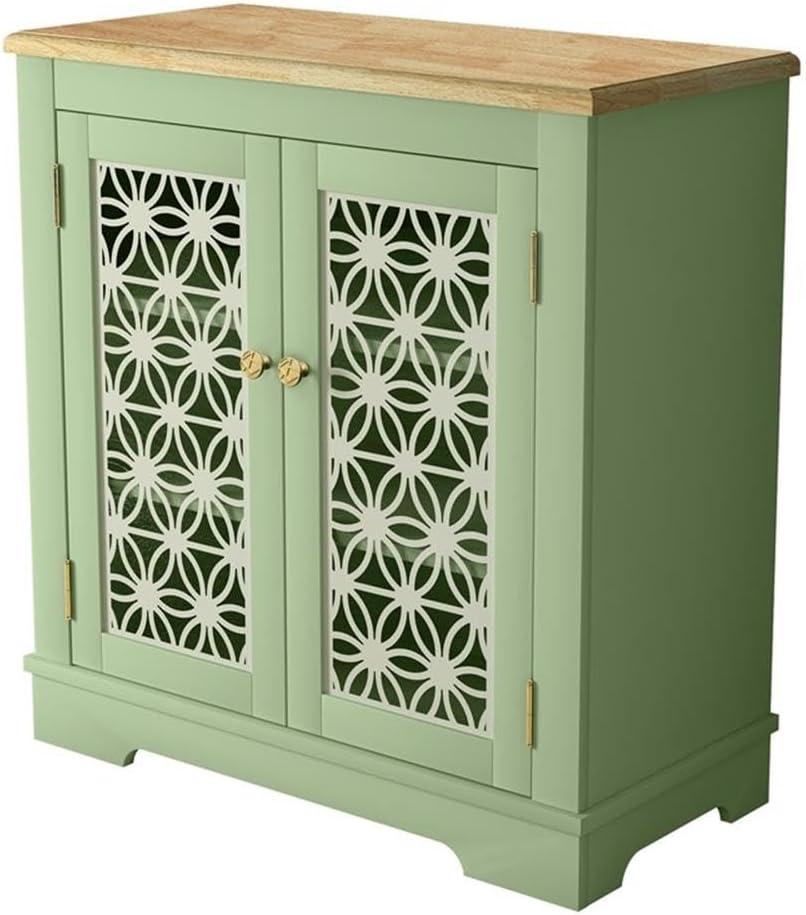 LIVILAND 30 in. Storage Sideboard Buffet Accent Cabinet - Green