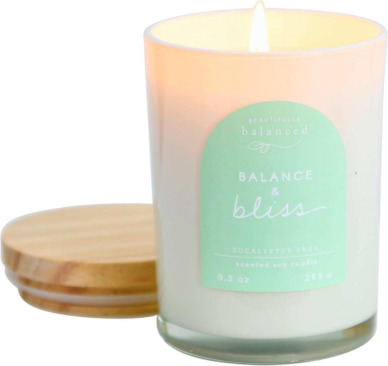 Beautifully Balanced Beautifully Balanced Balance & Bliss Lidded Glass Scented Candle, 9.3 oz.