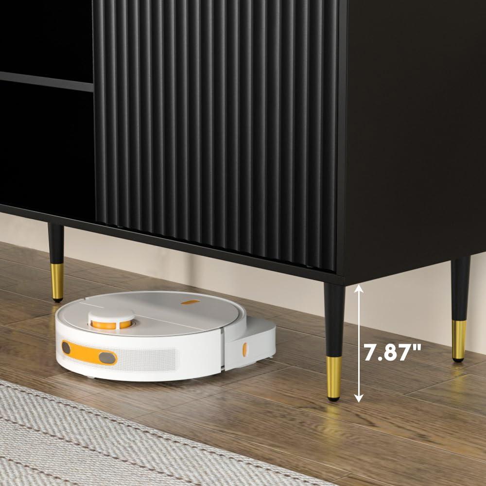 Mercer41 Modern TV Stand with Storage Cabinet  & Cable Management for TV up to 65''