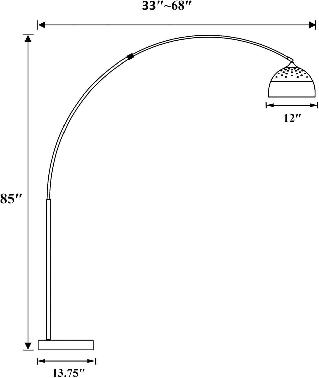 Wildon Home® 85'' Arched Floor Lamp